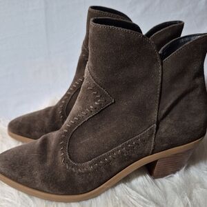 REBECCA MINKOFF Women's Lulu Suede Ankle Boots Women's 7.5M